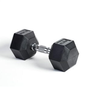 Hexagonal Rubber Coated Dumbbells (Pairs) - Image 3