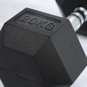 Hexagonal Rubber Coated Dumbbells (Pairs) - Image 4