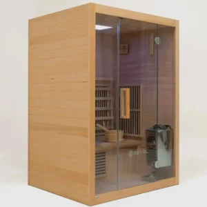 Revel NordicWave 3–4 Person Infrared Traditional Hybrid Sauna - Image 3